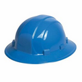 Omega II Full Brim Hard Hat w/ 6 Point Slide Lock Suspension - Blue
